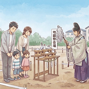 STEP 06 着工準備・地鎮祭のイメージ