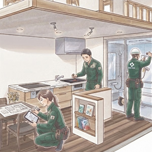 STEP 08 内外装・設備工事のイメージ